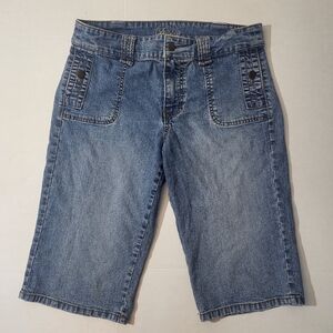Duplex by Tyte Y2k Vintage Denim Capri Shorts or  'Jorts' size 10